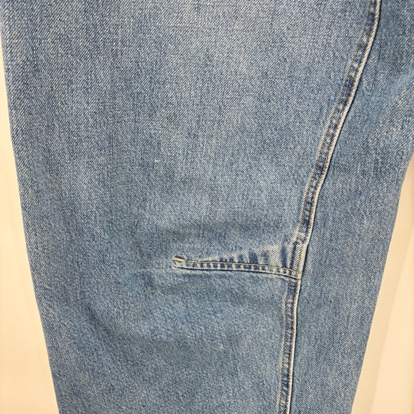 We The Free Moxie Womens Barrel Jeans Patch Distressed Size 33 - Picture 11 of 13